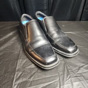 Johnston and Murphy Black Square Toe Slip on Dress Shoes Size 13